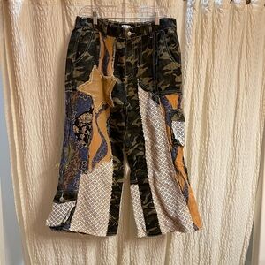 POL Beige and Olive Green Waistband Garment